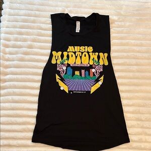 Black 2023 Music Midtown Graphic Tank Top